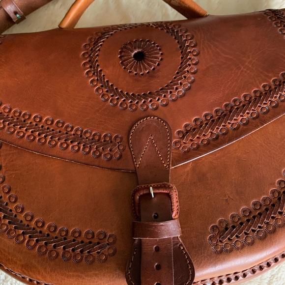 Mexican leather handbag - Picture 2 of 8